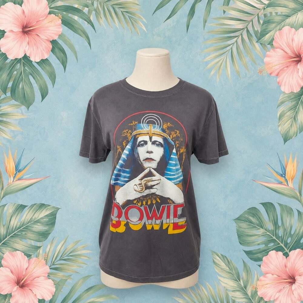 0115-David Bowie 75th Anniversary Sphinx Graphic T-Shirt